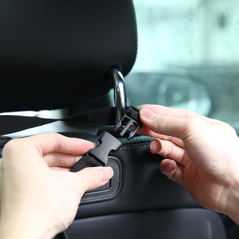 Car Seat Back Trash Holder Hang Litter Bag Garbage Storage Rubbish Container Oxford Cloth Car Waste Bins Cleaning Tools