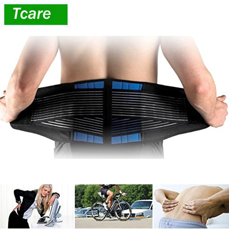 Tcare Kéo Đôi Lưng Thắt Lưng Dây Eo Chỉnh Hình Áo Plus Cột Sống Giải Nén Eo Huấn Luyện Nẹp Giảm Đau Lưng