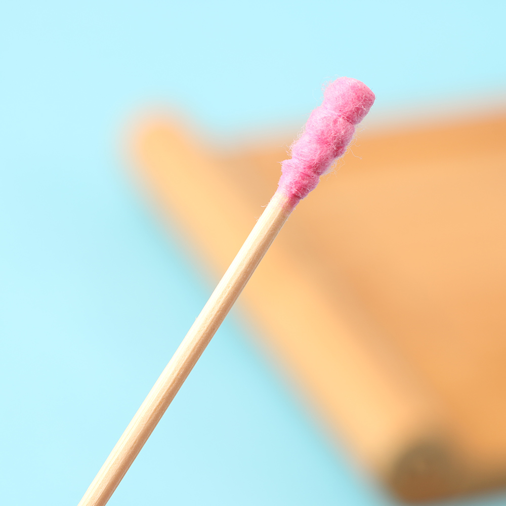 100 шт., одноразовые ватные палочки с двойной головкой