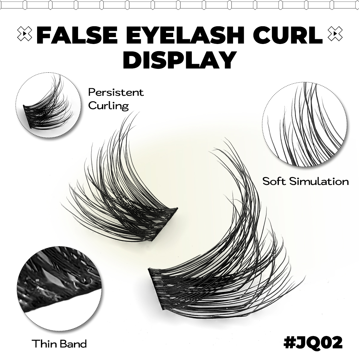 GROINNEYA bricolage Kit d'extension de cils grappes de cils avec liaison de cils à forte tenue imperméable et joint et pince à épiler à cils grappe de cils