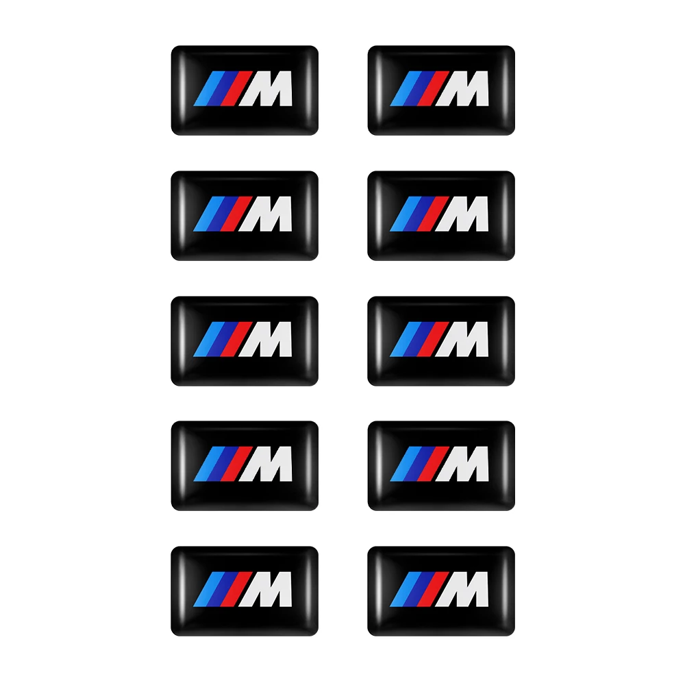 5/10/15 Uds. Pegatinas 3D con logotipo de coche, tablero de Audio para volante, accesorios para automóviles para Bmw M1 M E46 E90 E60 F30 F10 E36 G20 E92 E91