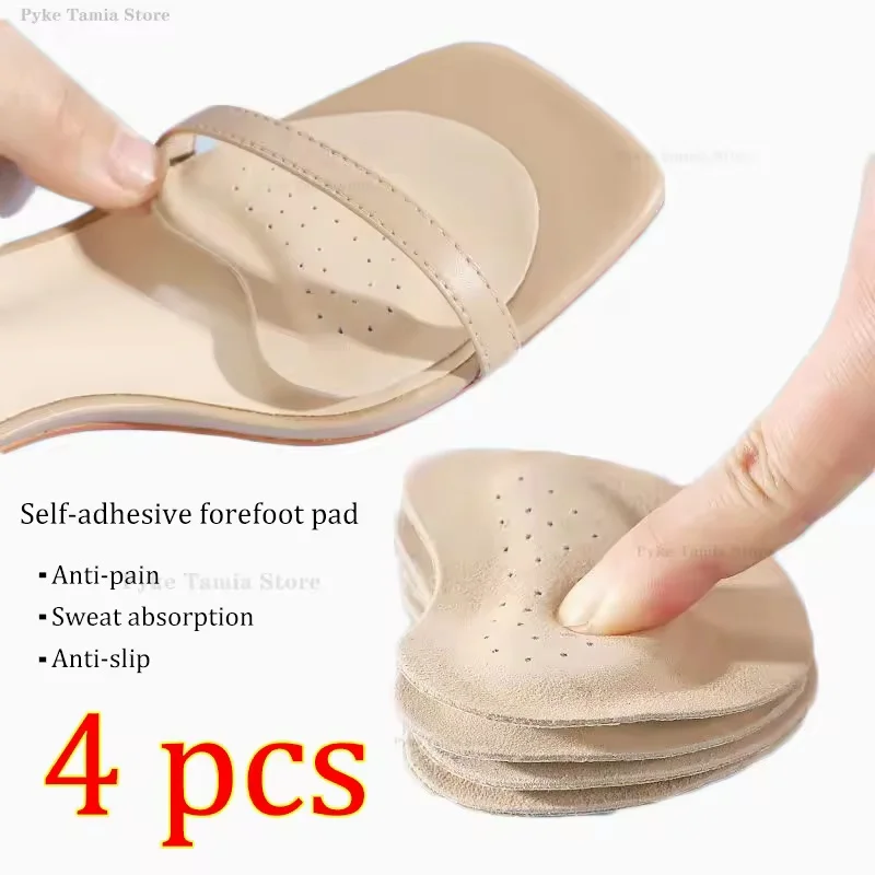 Sandali Adesivi antiscivolo Cuscinetto in pelle per l'avampiede Donna Tacchi alti Sollievo dal dolore Inserto Solette Cuscino per le dita Cura del piede Scarpe Pad