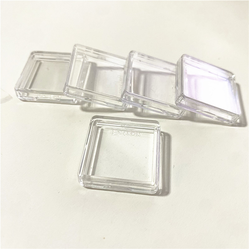 Contenedores de plástico de alta calidad, caja cuadrada para juegos de mesa, soporte Protector, 10 unidades