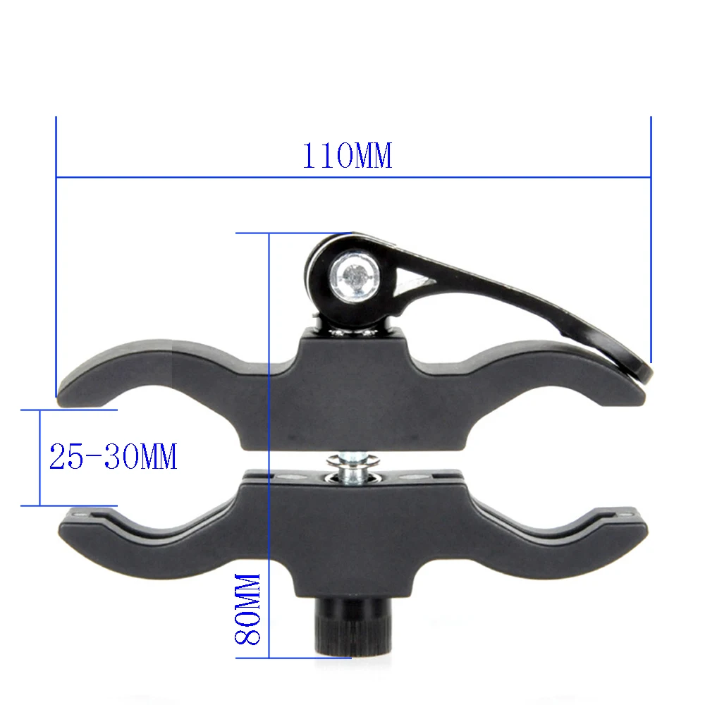 Clip para linterna múltiple, soporte para linterna, 25mm de diámetro, fácil ajuste, montaje de alcance, accesorios para pistola de caza al aire libre