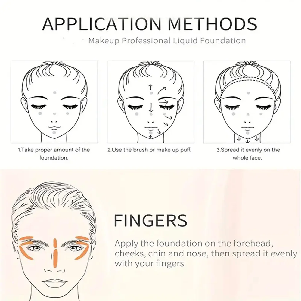 Multi-Purpose Glow Foundation Cream, Concealer & Contour, Lightweight, Waterproof, Long-Lasting, Unisex,Skin-Safe,All Skin Types