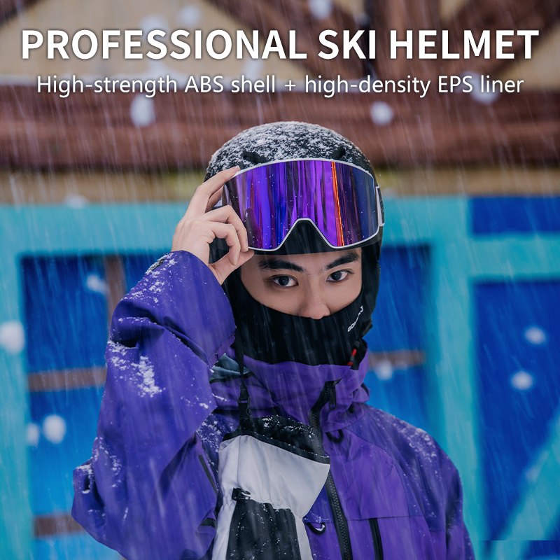 Horntour 2024 Skiing Helmet with Goggles Warm Helmet ABC+EPS High-Quality Ski Helmet Outdoor Sports Ski Skateboard Helmet