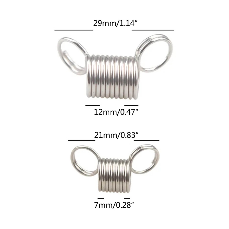 Mini abrazaderas resorte con tapón cuentas, herramienta fabricación joyas con extremos alambre cuentas para y