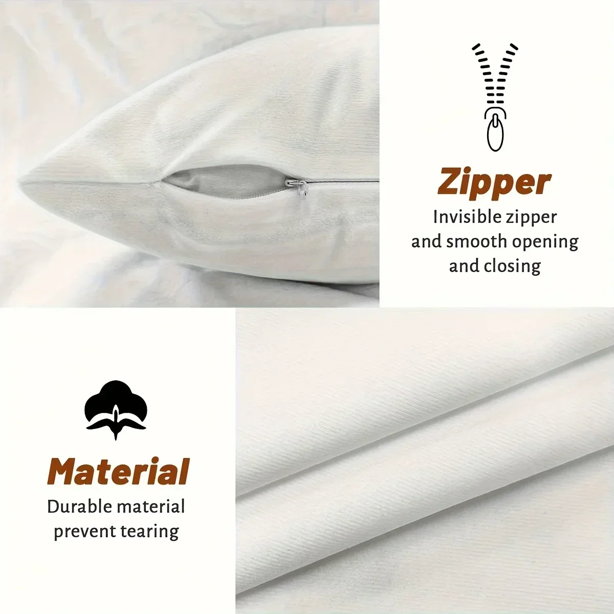 Charmosa rena de Natal 18 x 18 polegadas capa de almofada – pelúcia curta macia com fecho de zíper para decoração de quarto e sala de estar