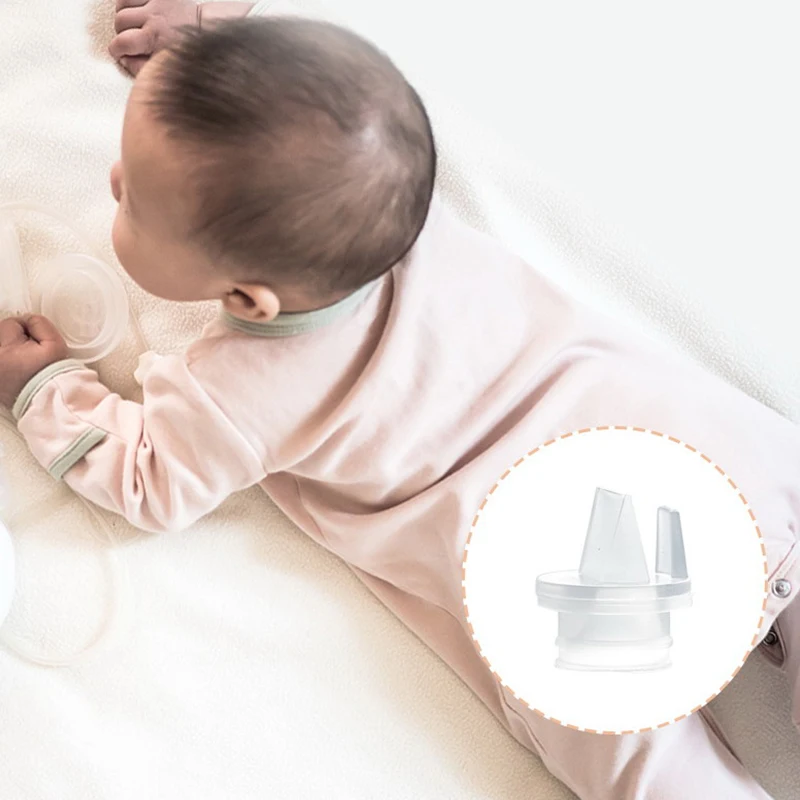 Extractor de leche con válvula de pico de pato, extractor de leche, protección de reflujo, pezón de alimentación de bebé de silicona, Manual/eléctrico, accesorios de extractor de leche, 2 piezas