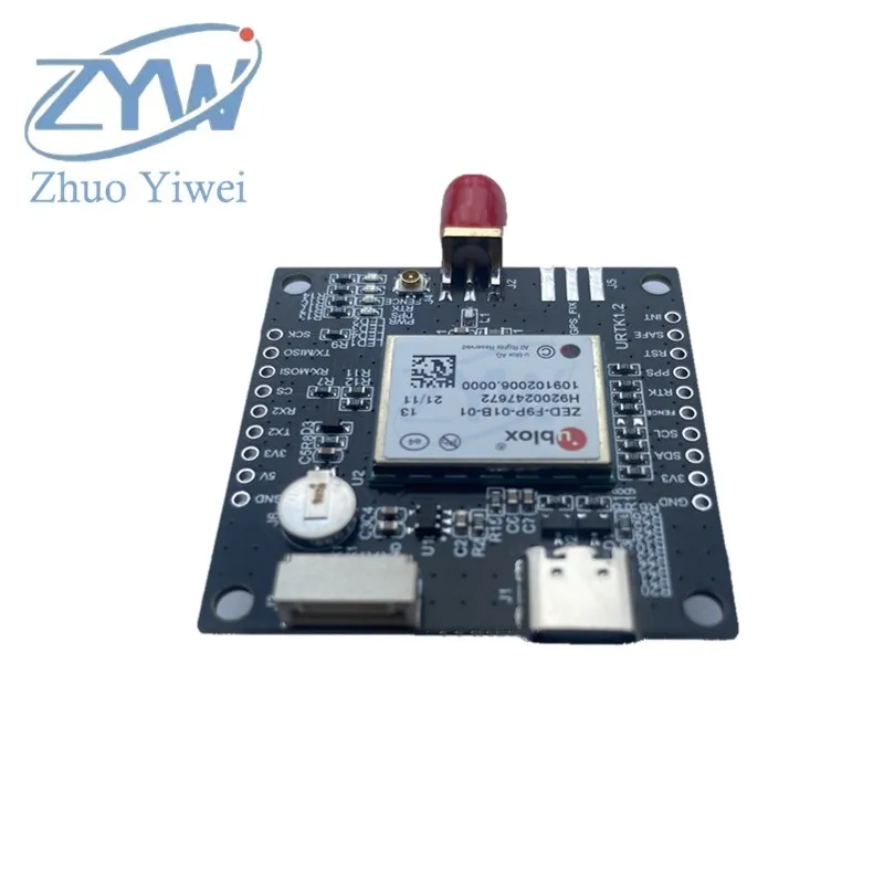 5PCS ZED-F9P-01B-01 RTK differential centimeter-level positioning module GPS navigation module new supply receiver GNSS board