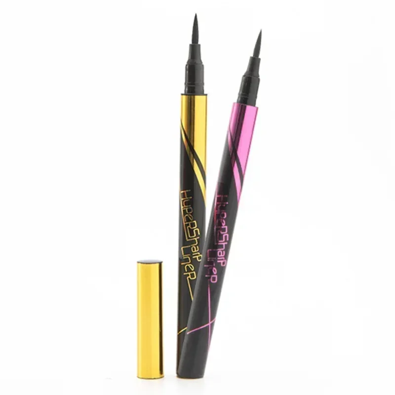 Nuevo 1 unidad de lápiz delineador de ojos resistente al agua negro marrón delineador de ojos líquido de larga duración herramienta de maquillaje
