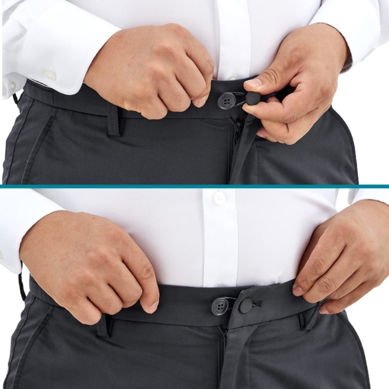 Extensor de pantalones botones extensores de cintura flexibles para pantalones vaqueros 15mm 18mm 87HA