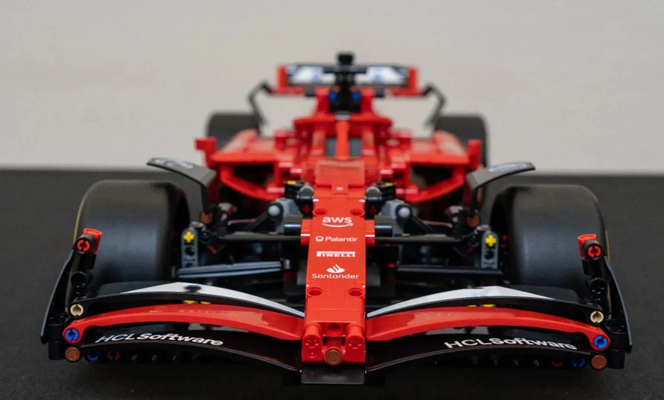 Formule de voiture de sport Super rouge, piste de course, puzzle, groupe d'assemblage, jouets cadeaux d'anniversaire pour garçons et filles