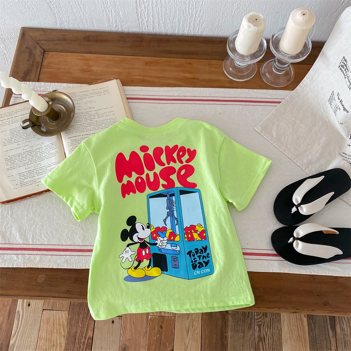 Topolino Abbigliamento per bambini T-shirt Estate stampata Cartoon Moda Manica corta Ragazzi T-shirt Design popolare T-shirt per bambini Girocollo