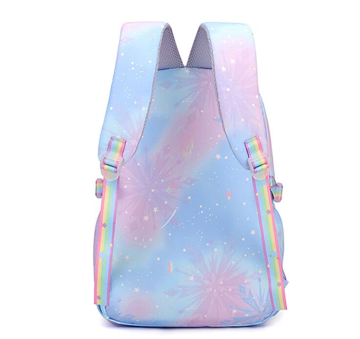 Mochila femenina de Frozen de Disney, Mochila femenina Anna Elsa para niños, mochilas escolares para adolescentes, Mochila para ordenador portátil, mochilas de viaje para mujeres