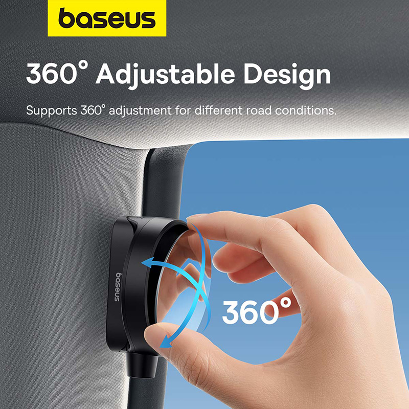 Baseus espelho retrovisor para banco traseiro de carro, visão completa, ângulo amplo de 360 graus, assistente de segurança, à prova d'água, espelho retrovisor automático