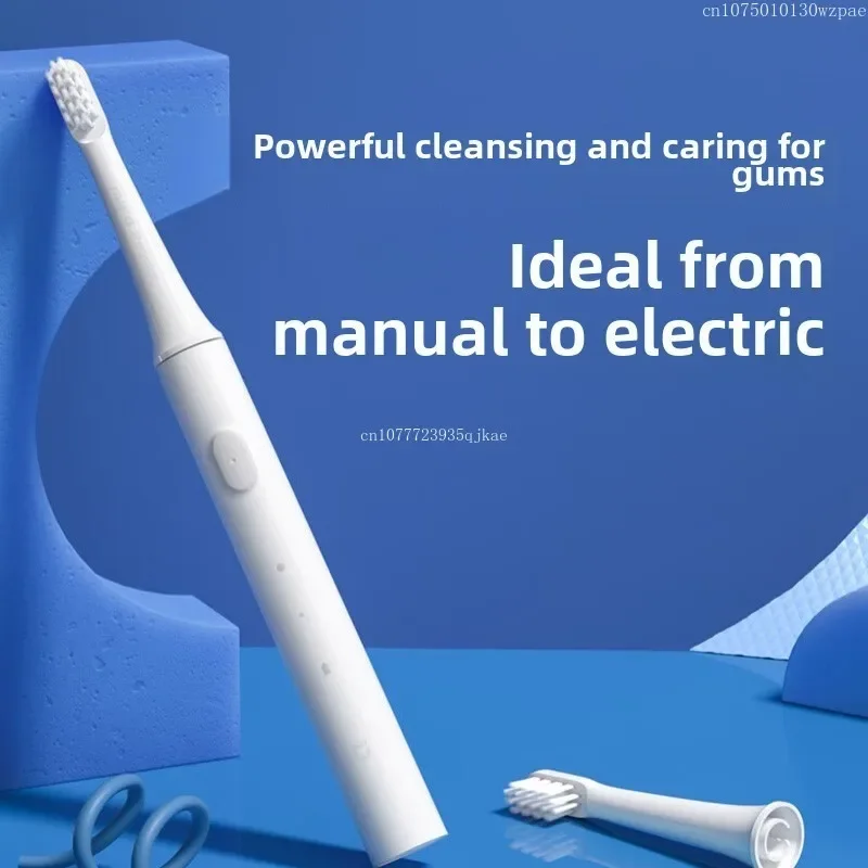 XIAOMI MIJIA Spazzolino elettrico sonico T100 Per uso domestico Coppia di adulti Ragazzi e ragazze Bambini Ricaricabile Lavaggio completo del corpo