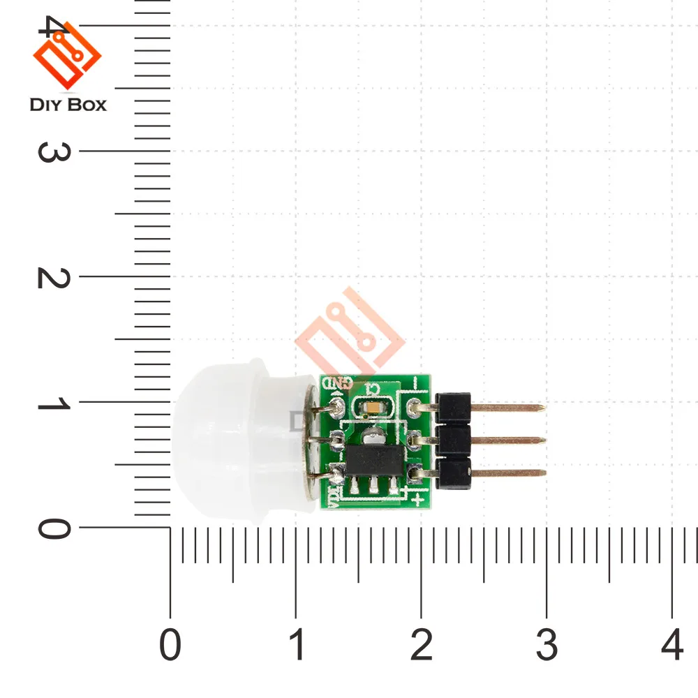 DC 5V 12V Mini PIR Sensor de movimiento módulo de interruptor IR infrarrojo Sensor de inducción humana Detector controlador interruptor para luz LED AM312