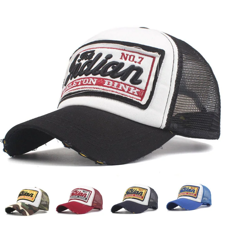 Streetwear Bordado de letras de malla papá gorra de béisbol moda Snapback Hip Hop al aire libre Y2K gorras de camionero Gorras F2719 para mujeres y hombres