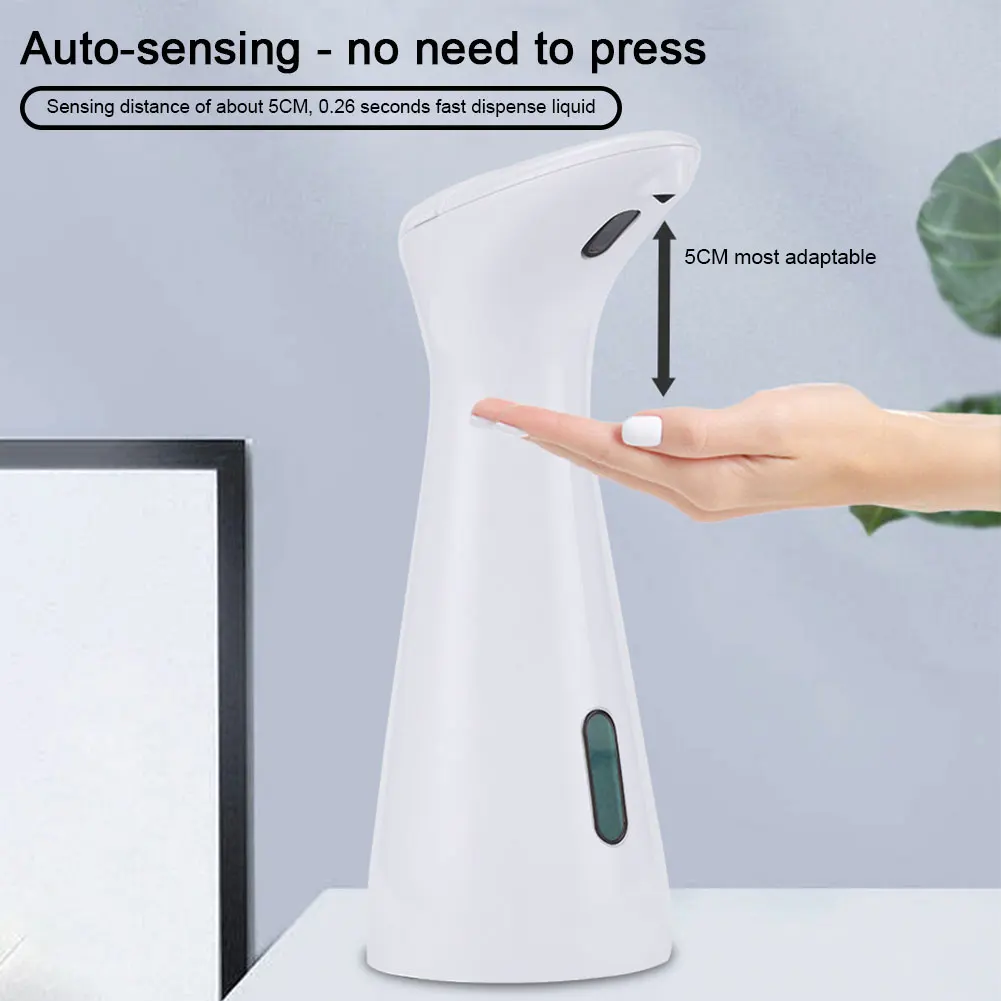 Dispensador automático desinfetante para as mãos, recipiente para sabão líquido, sensor touchless, inteligente, 200ml