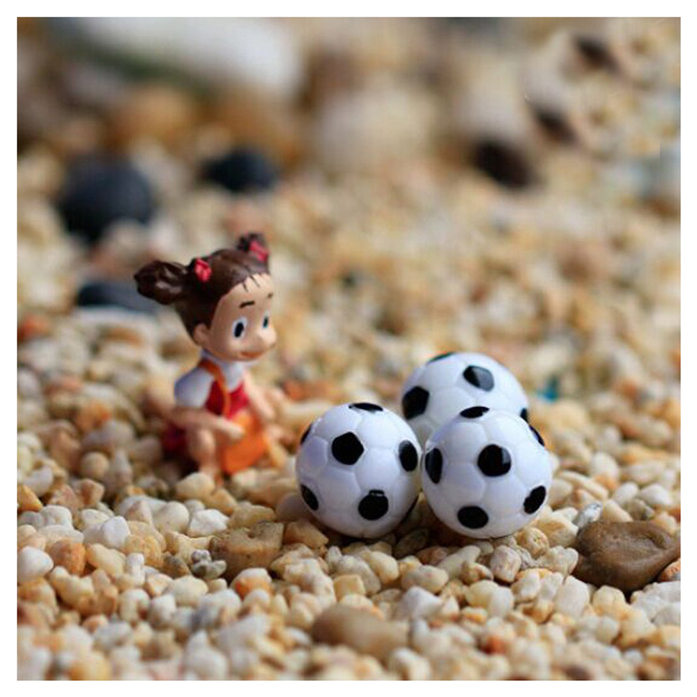 BABQ ドールハウス ミニチュア盆栽クラフト ガーデン風景 DIY フットボール装飾 10 個