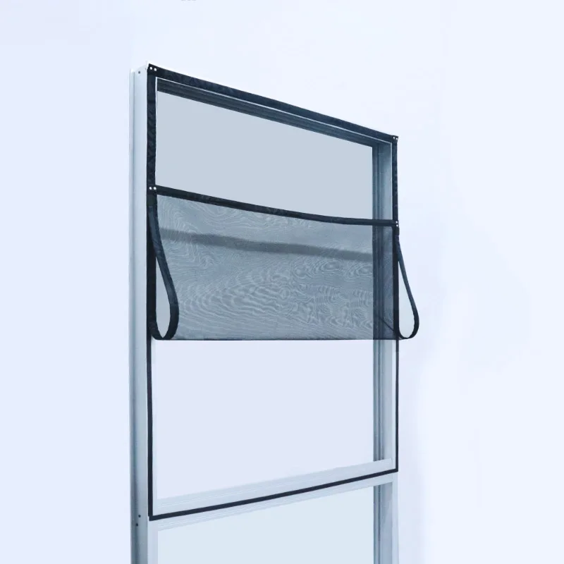 TYMF Black Magnetic Window Mosquito Net Screen Customized size glass fiber invisible Mesh insect Curtains Removable Washable ﻿