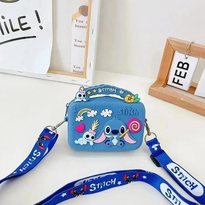 Disney Stitch Silikontasche Mini Niedliche Cartoon Umhängetasche Lilo & Stitch Minnie Anime Figur Mode Mädchen Geldbörse Geschenke