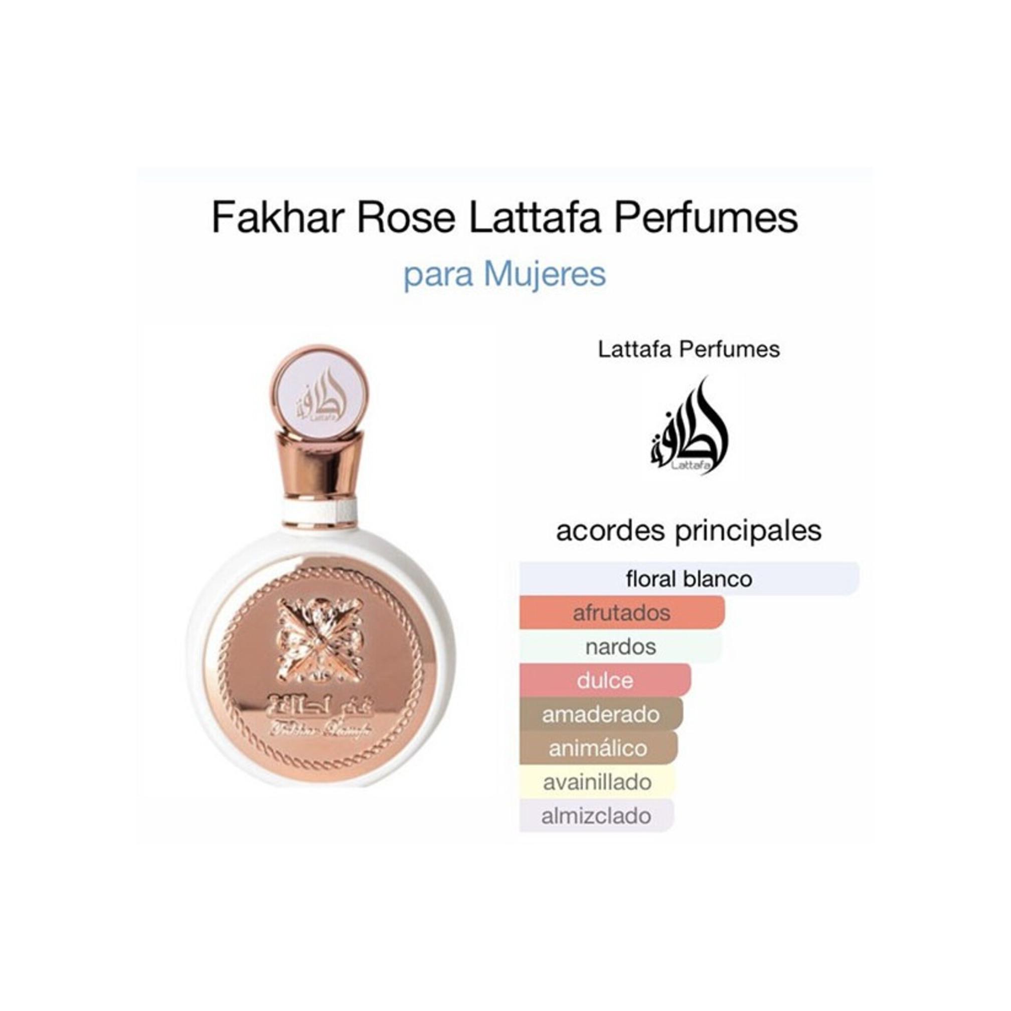FAKHAR PRIDE ROSE Lattafa Perfume árabe EAU mujer 100ML