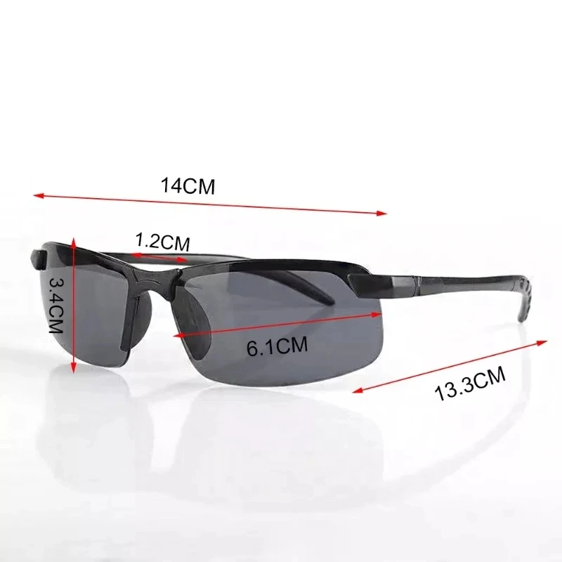 Gafas de visión nocturna para hombre, Gafas amarillas para conducir, Gafas de sol con montura de PC, Gafas para exteriores para manejar por la noche, Gafas antideslumbrantes