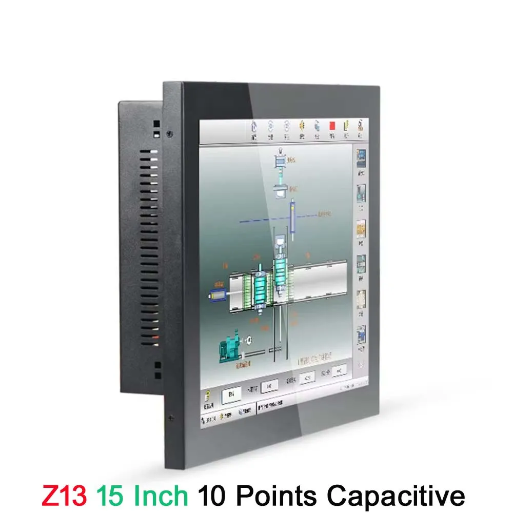 Partaker 15 นิ้วแผงอุตสาหกรรม PC Intel J1800 J1900 3855U i5 i7 CPU 10 จุดหน้าจอสัมผัสแบบ Capacitive Windows 7 10 Linux