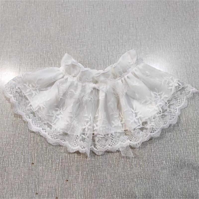 Tüll-Rüschenkragen für Mädchen, transparenter viktorianischer Kragen, Revers, mittelalterliches Cosplay, viktorianischer Rüschen-Schalkragen