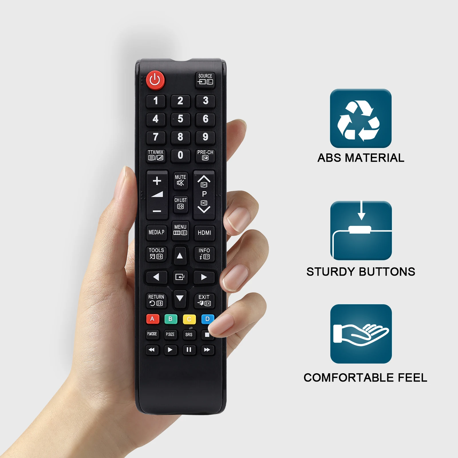 Universal für Samsung-TV-Fernbedienung, Pinter für Samsung Smart TV – LED-LCD-HDTV QLED Suhd Uhd 4K 3D-Fernseher