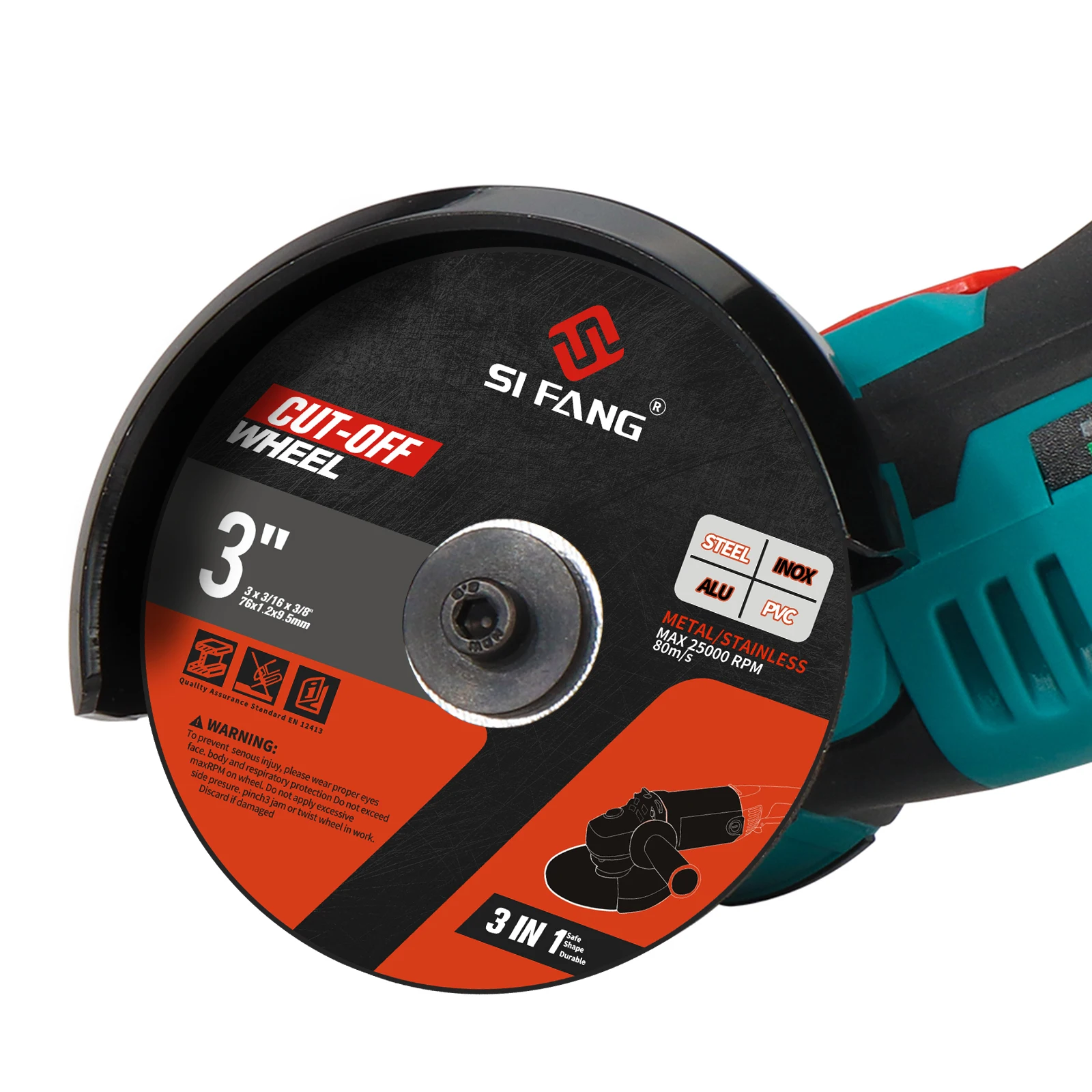 SIFANG 3-Zoll-Metall-Trennscheibe, Klinge, Schleifen, Schleifen, abgeschnittene Kreisräder, Sägeblätter, Scheibe, elektrischer Winkelschleifer, Zubehör