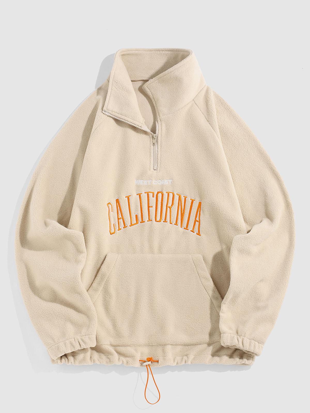 ZAFUL 남성용 후드 푹신한 양털 따뜻한 스웨터 편지 수 놓은 빈티지 streetwear 풀오버 가을 겨울을위한 sudaderas