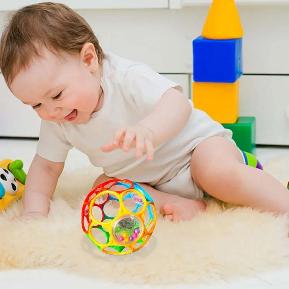 Baby Rattles Soft Ball Toy Newborn Teethers Grasping Exercise Game Hand Bell Develope Intelligence Educational Toys for Children