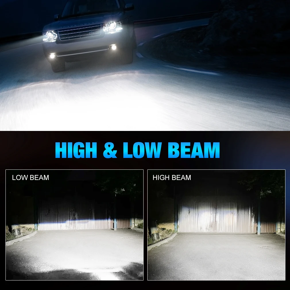 XSTORM H1 H4 H7 bombilla LED H8 H11 9005 HB3 9006 HB4 9004 HB1 9007 HB5 H13 faro Led para coche 30000LM luces Turbo lampada 12V lámpara