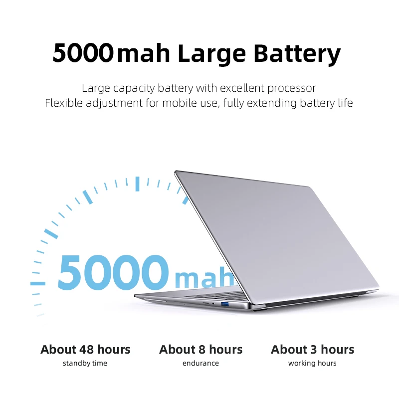 Laptopcomputer Windows 11 Pro Intel Atom A3950 2025 Notebook PC 12 GB RAM 512 GB 1 TB 2 TB SSD 1920 * 1080 P Kantoorstudiecomputer