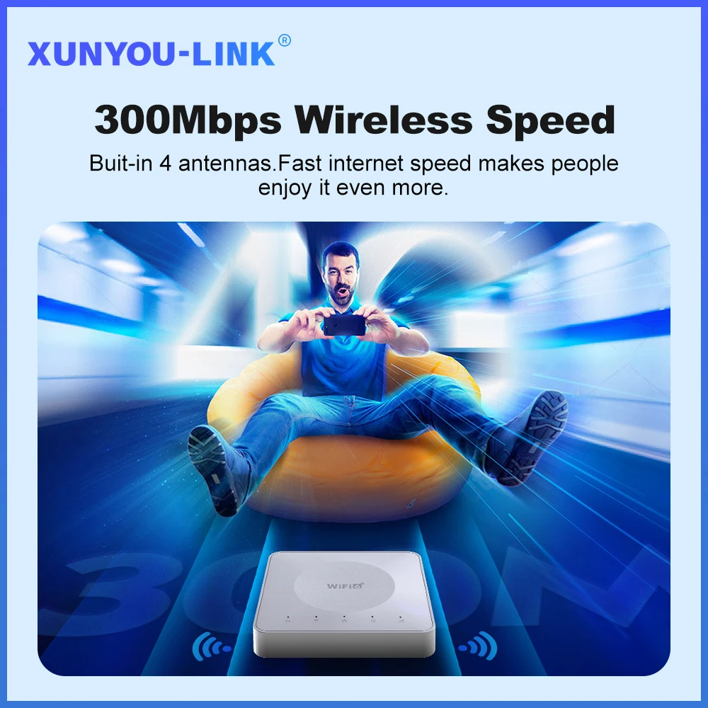 4G LTE Router WiFi 6 SIM Card Modem Support 32 Device Connections Mobile Wireless Router Typc-C Interface for Asia Africa Europe