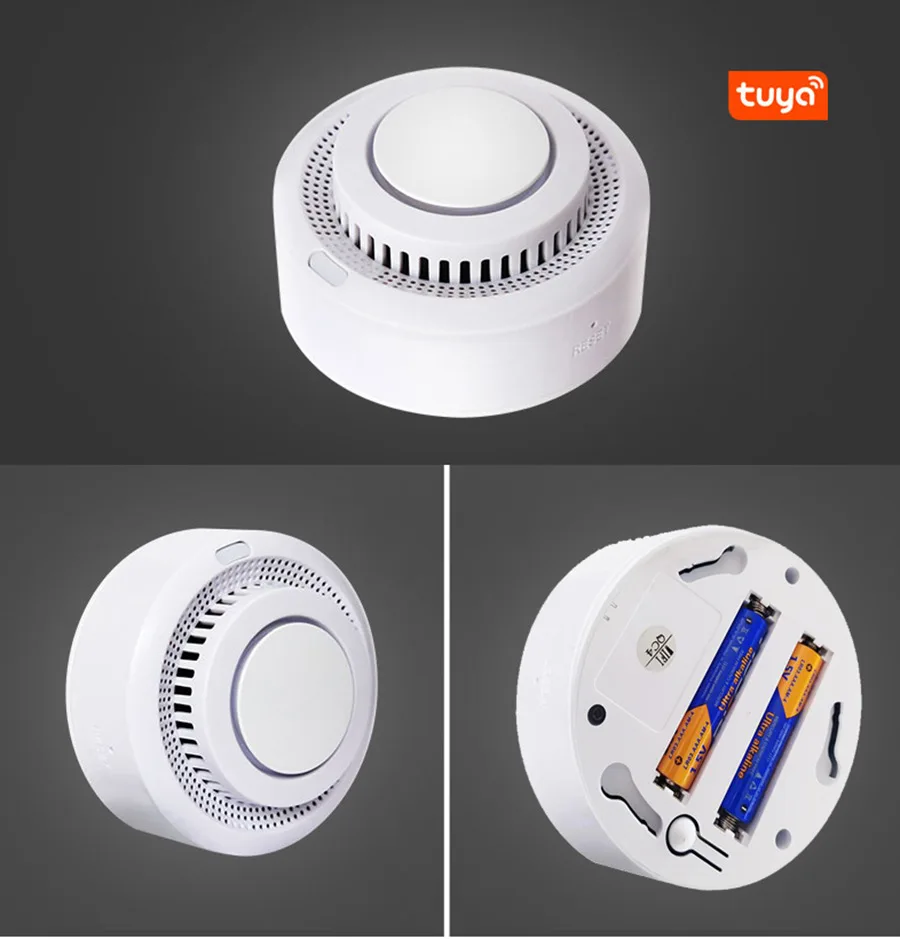 Zigbee Wifi สมาร์ทควันสัญญาณเตือนภัย Tuya สมาร์ทโฮมความปลอดภัยเซนเซอร์ตรวจจับควันเครื่องตรวจจับ