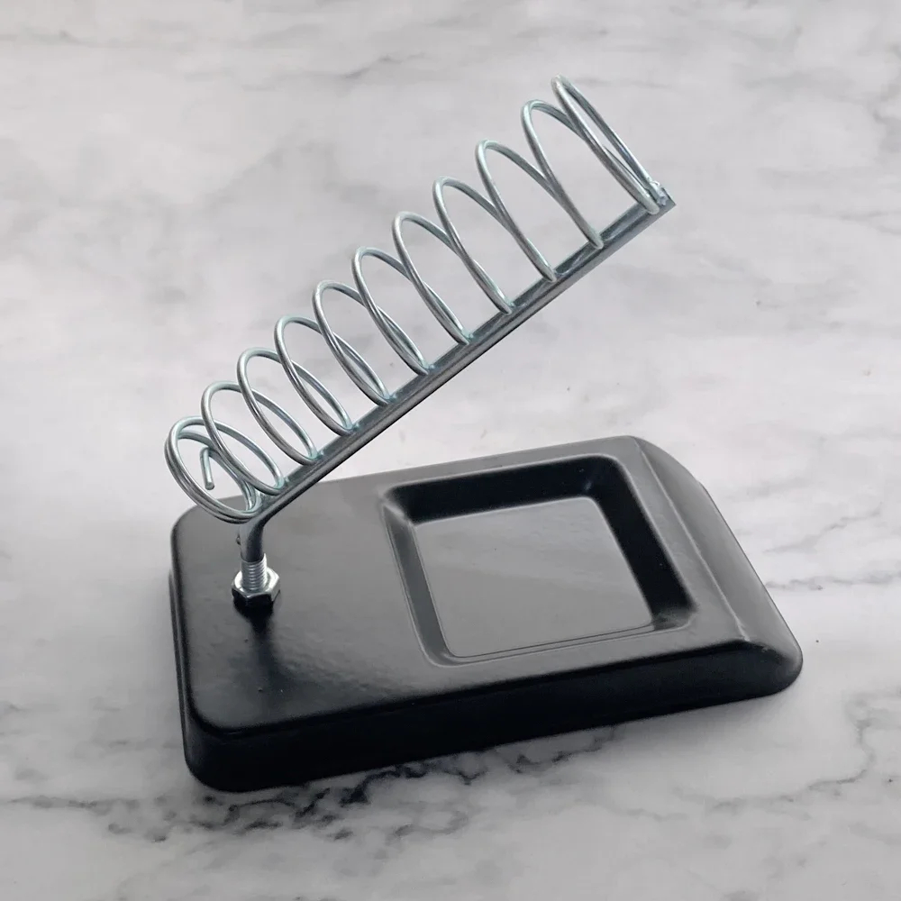 Support de fer à souder support Portable support en étain à souder avec éponge de nettoyage de soudage accessoires de fer à souder électrique