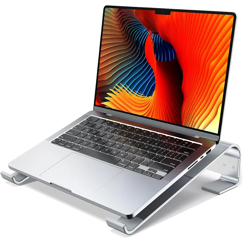 Suporte de alumínio para resfriamento de laptop, riser para mesa, macbook pro air, dell, hp, lenovo, notebook, suporte, acessórios de suporte