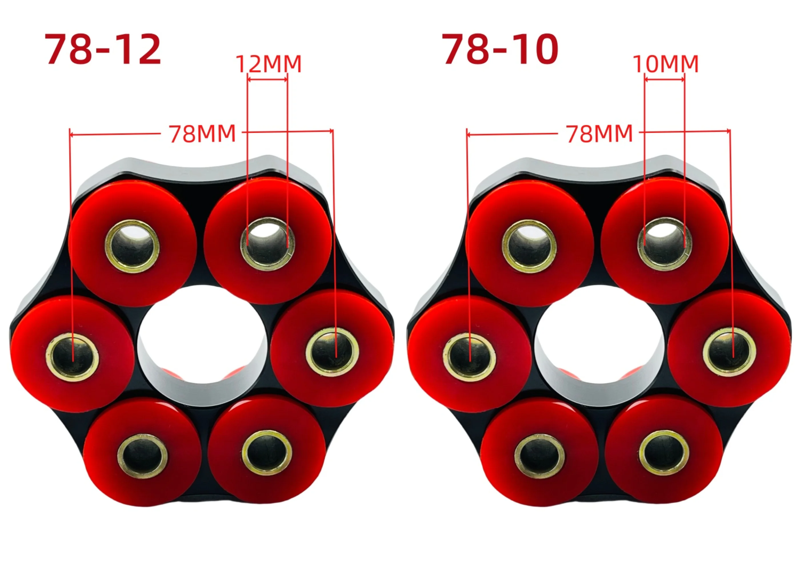 Disco flexível do eixo de transmissão para BMW E30, E36, E39, E46, Lc, 78mm, 12mm, 78mm, 10mm