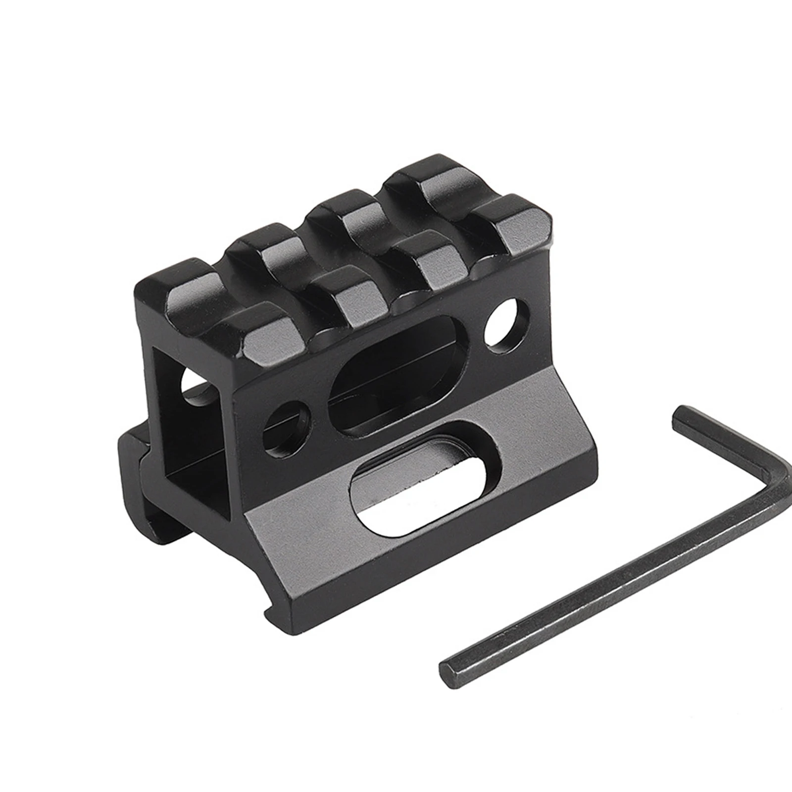 Riser Mount 1" Height Picatinny Short Riser Mount Aluminum Alloy Scope Riser Base Mount 20mm Picatinny Rail