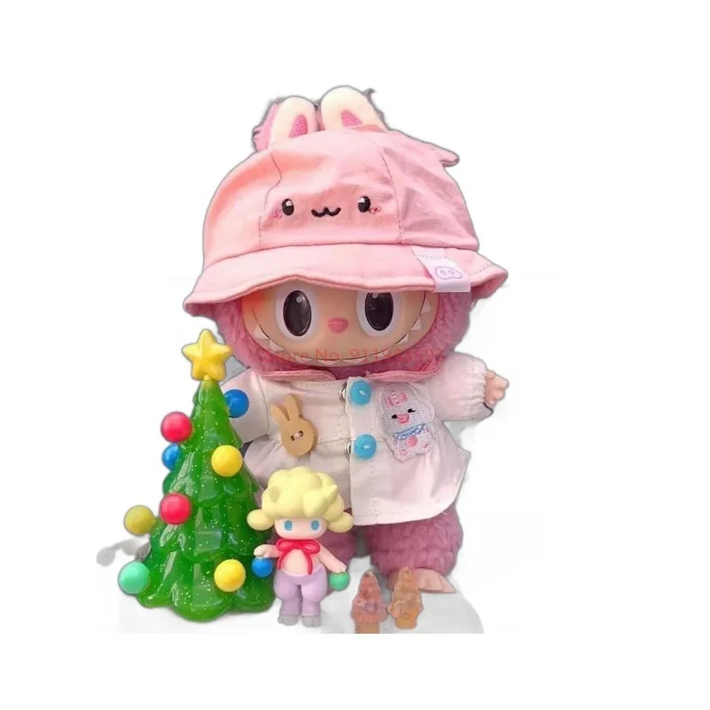 เฉพาะกระโปรงหมวก 17 ซม.Labubu น่ารัก Mini Plush ตุ๊กตาเสื้อผ้าอุปกรณ์เสริมเสื้อผ้า Diy ของขวัญเด็ก Kawaii ตุ๊กตาเสื้อผ้าสาวของเล่น