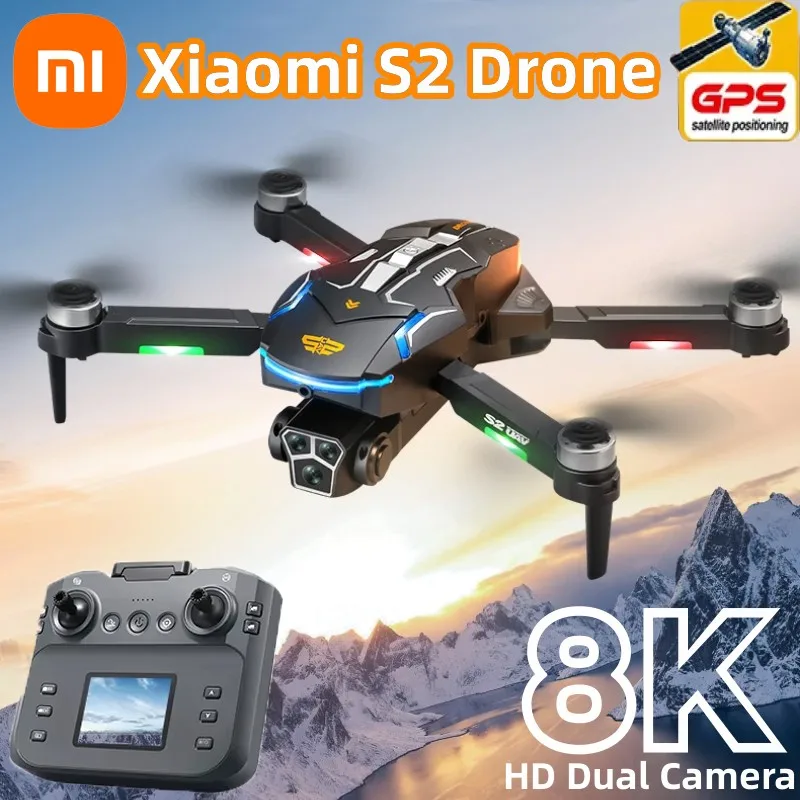 Xiaomi S2 Max Drone profesional 8K HD Cámara Dual evitación de obstáculos Dron cuadricóptero plegable con pantalla remota Control