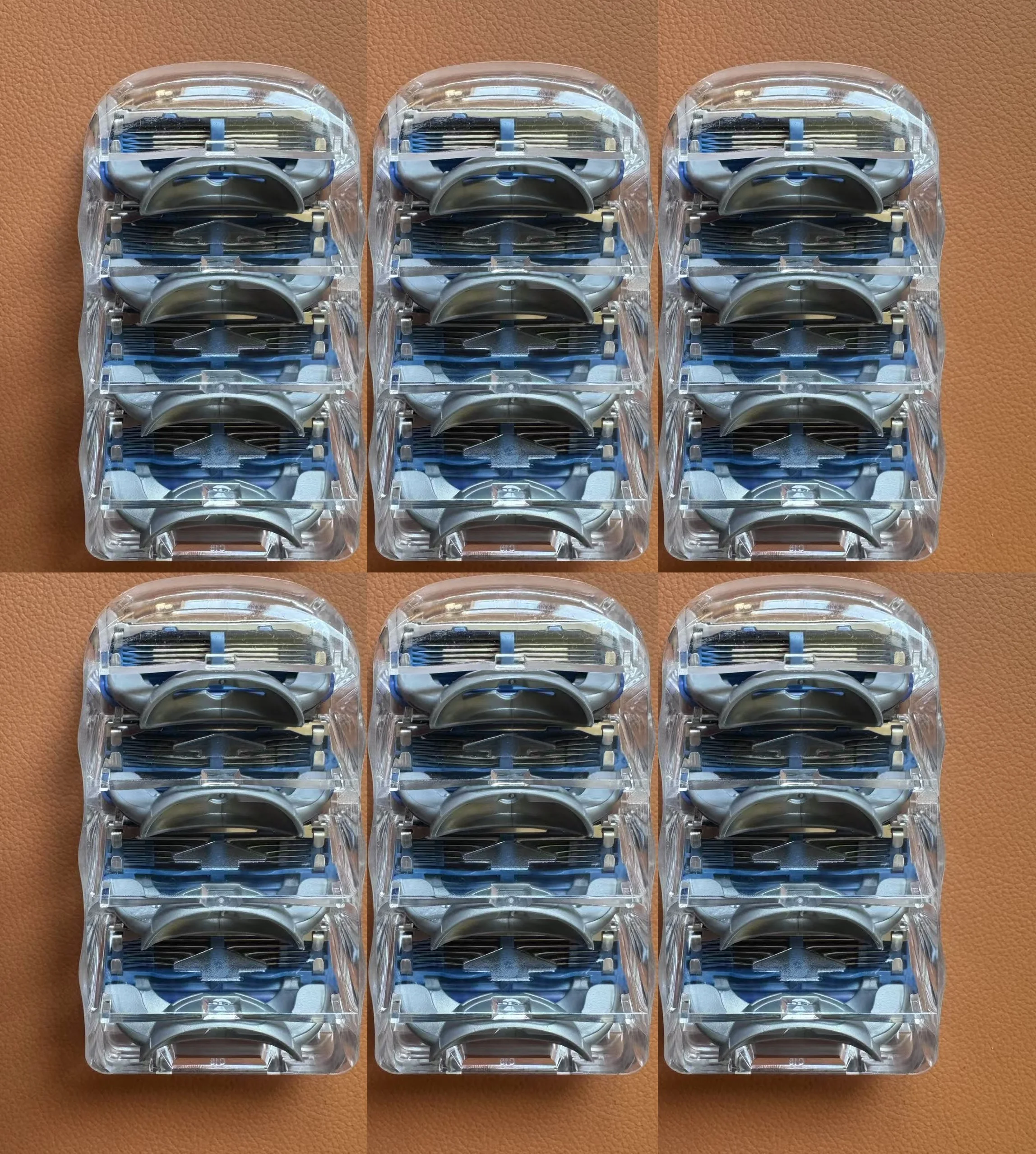 Cuchillas de afeitar, afeitadora Manual, soporte de cuchilla de afeitar recta de seguridad, fusión Manual, juego de 5 cabezales de afeitadora