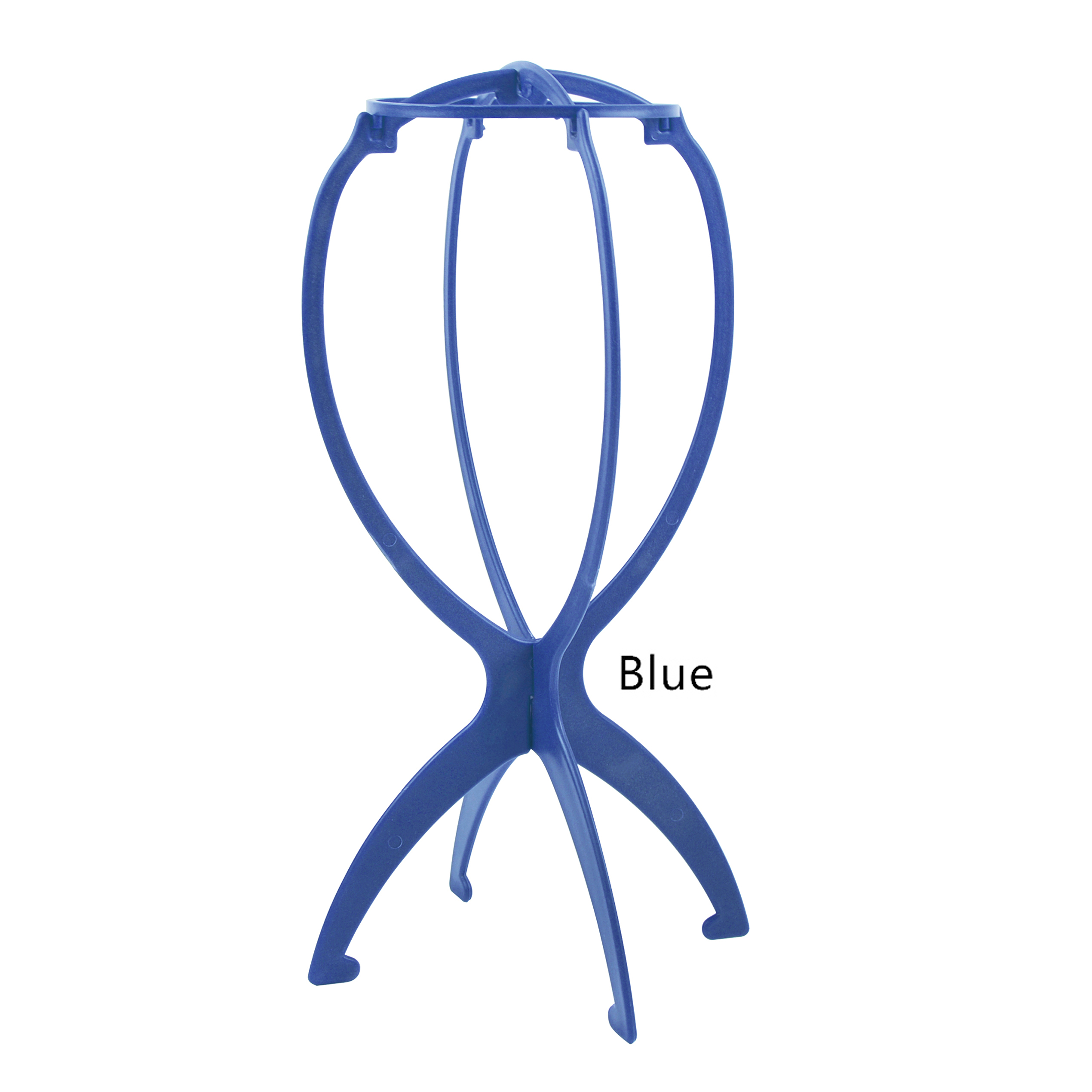 1PC Vier Farben Perücke Steht Kunststoff Hut Display Perücke Kopf Halter 17x34Cm Mannequin Kopf/Ständer tragbare Falten Perücke Ständer