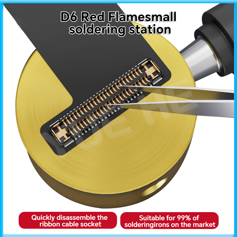 Lanrui D6 Mini Small Soldering Welding Station Fits 99% of Soldering Irons on Market for Phone Screen Cable Chip Soldering Tools