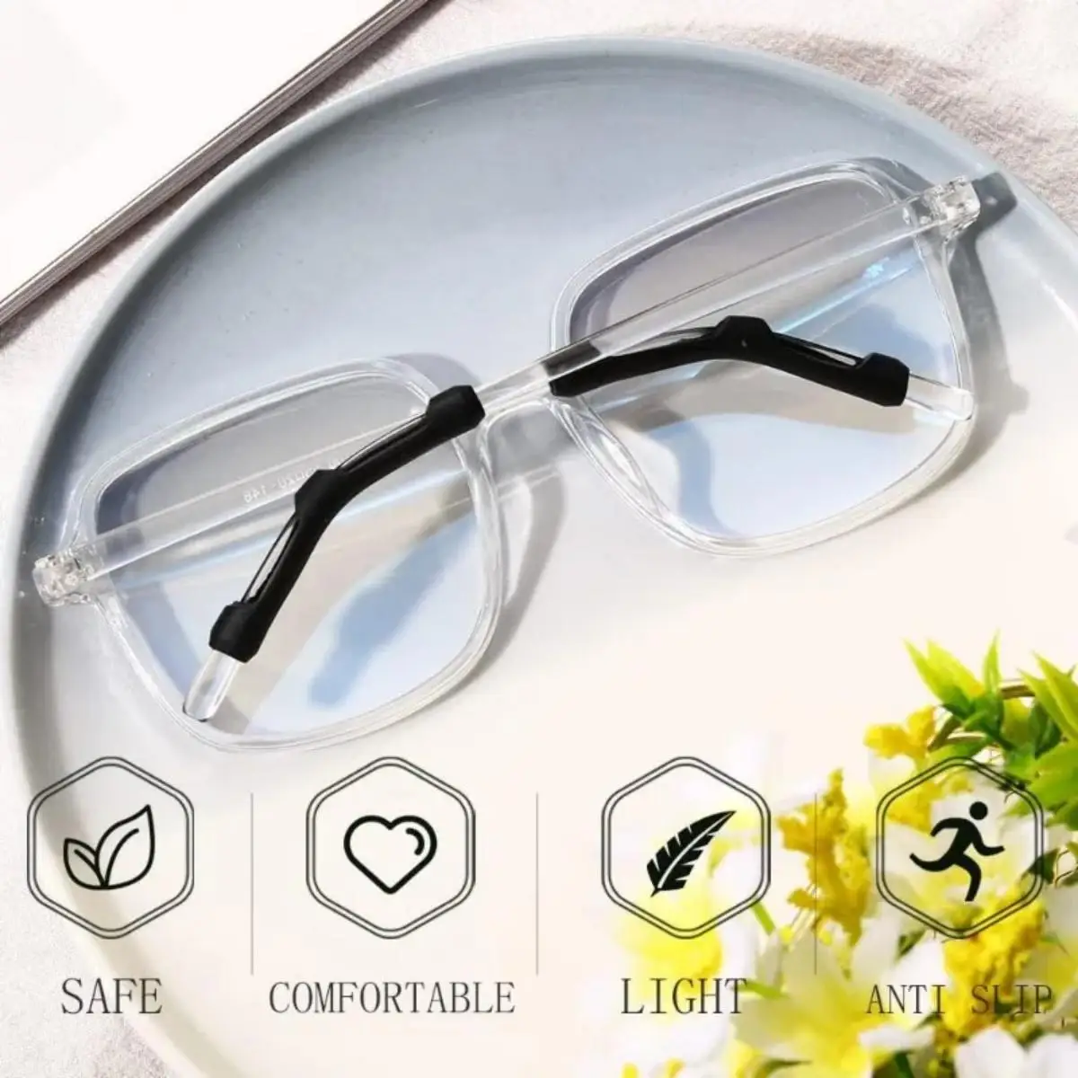 10/20pcs Glasses Anti-slip Silicone Sleeve Eye Frame Leg Drag Fixed Ear Hook Bracket Anti-drop Artifact Glasses Accessories