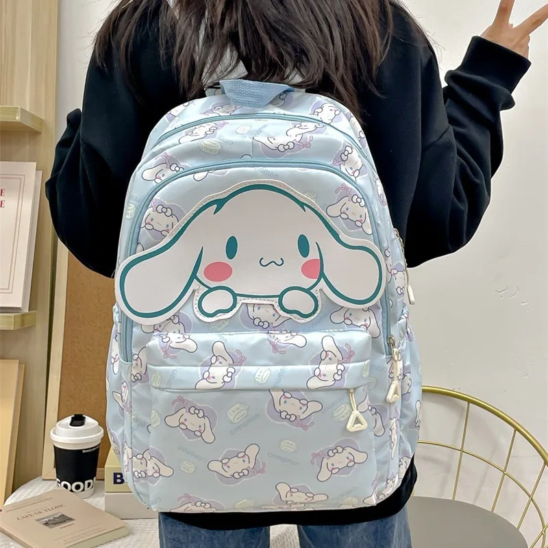 Sanrio inizio della stagione scolastica zaino Anime Kuromi Cinnamoroll borsa per studenti borsa da donna di grande capacità per bambini ragazze regalo muslimah
